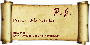 Pulcz Jácinta névjegykártya